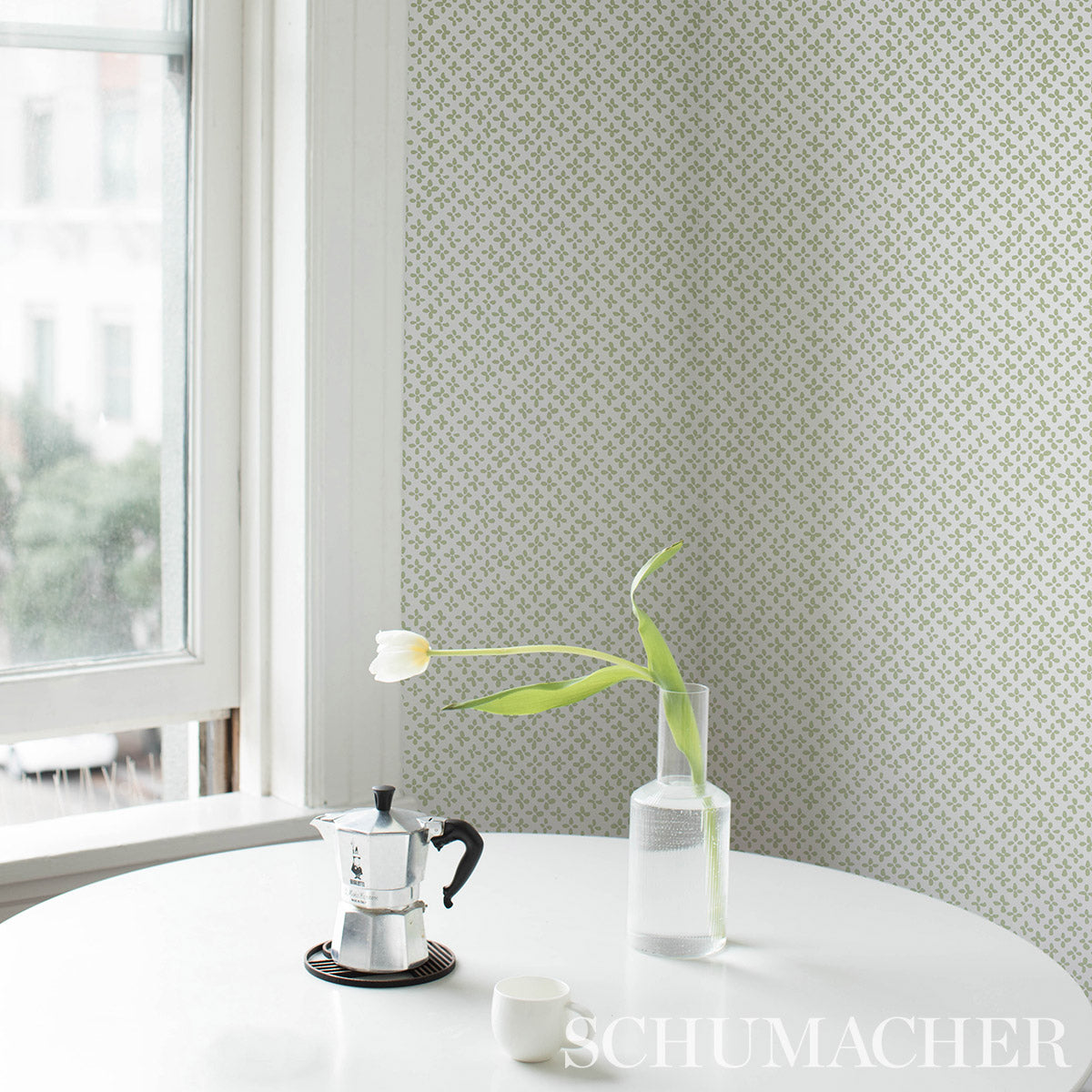 Schumacher Emerson Green On Ivory Wallpaper 5013942