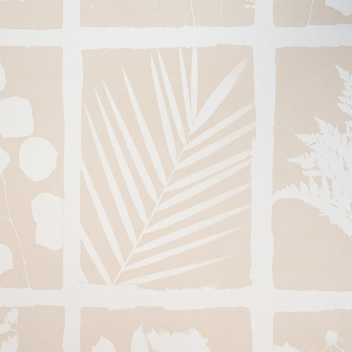 Schumacher Cyanotype Panel Natural Wallpaper 5013971