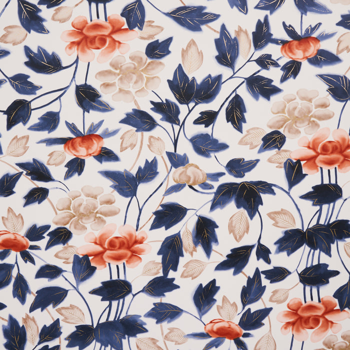 Schumacher Imari Blue Ink Wallpaper 5014050