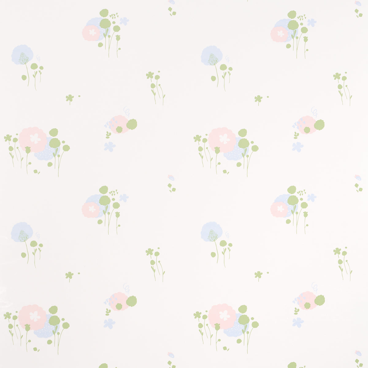 Schumacher Pom Pom Forest Ivory Wallpaper Sample 5014061