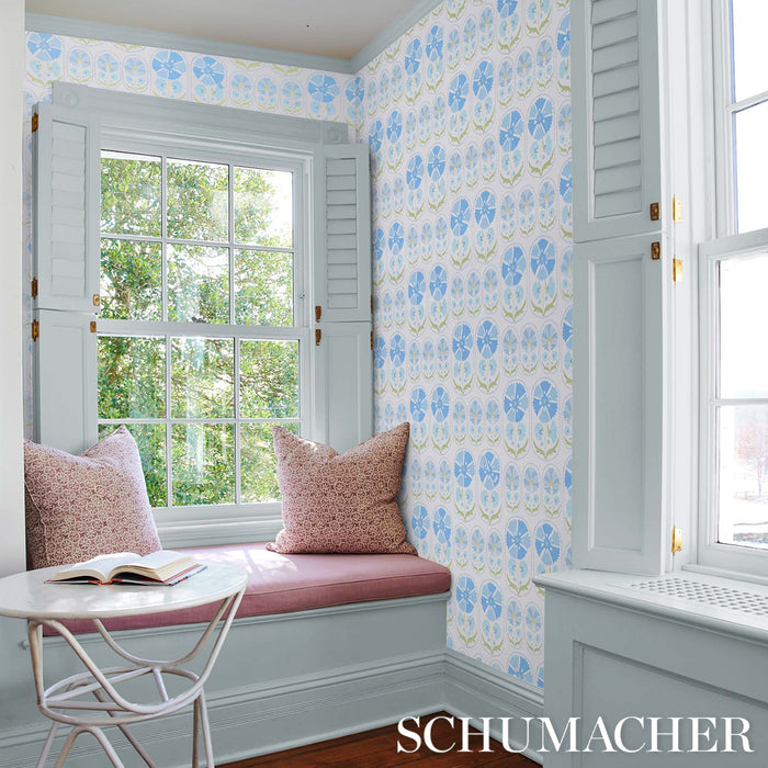 Schumacher Anjuna Floral Sky Wallpaper 5014110