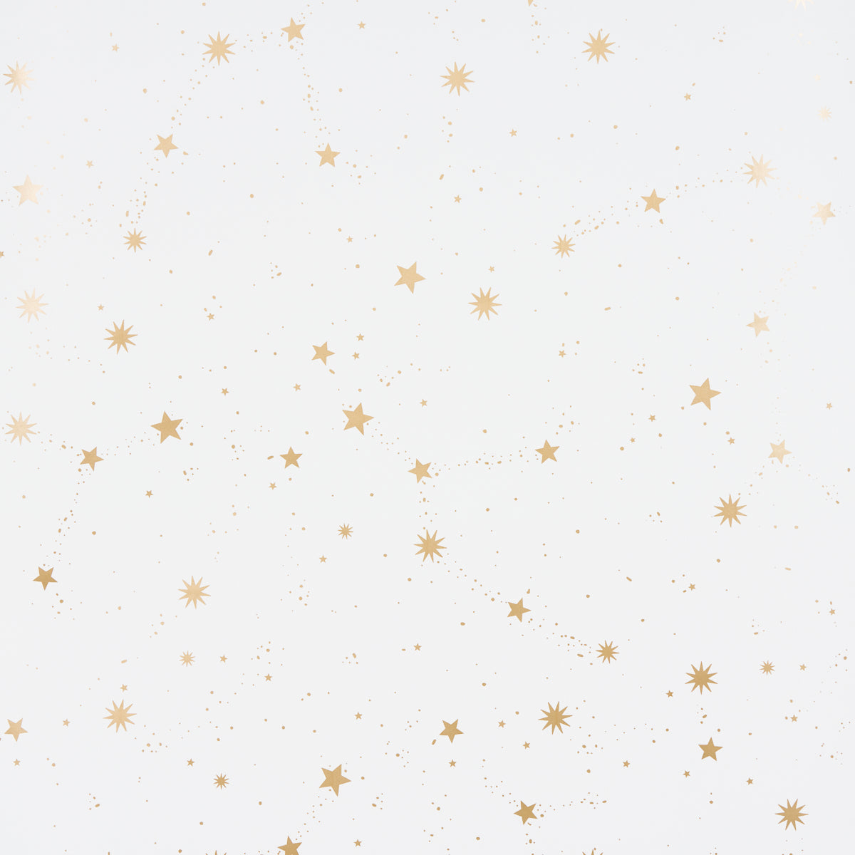 Schumacher Scattered Stars Ivory Wallpaper Sample 5014140