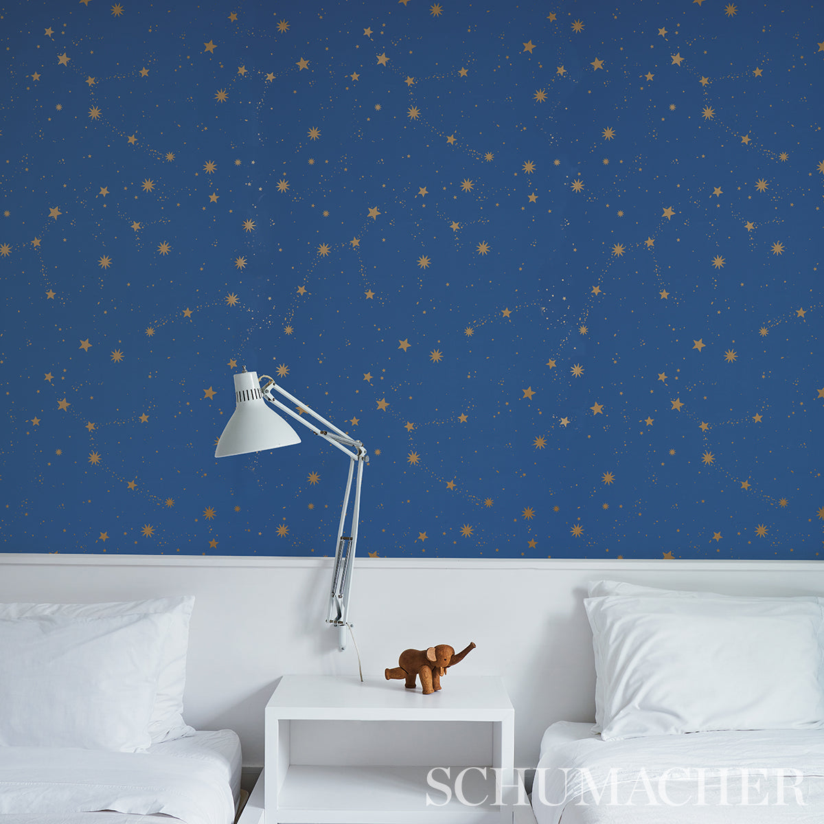 Schumacher Scattered Stars Night Wallpaper Sample 5014141