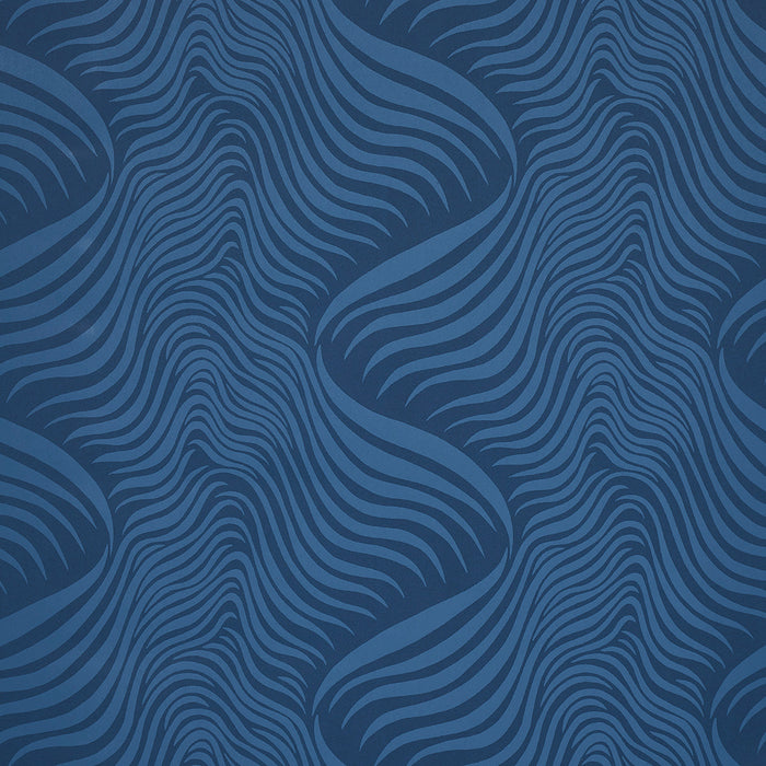 Schumacher Sauvage Navy Wallpaper 5014152