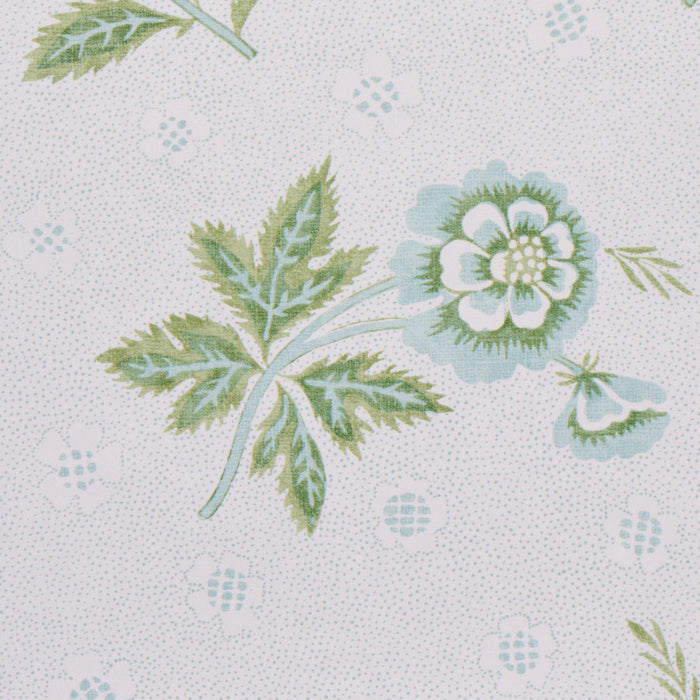 Schumacher Colline Leaf & Aqua Wallpaper 5014221