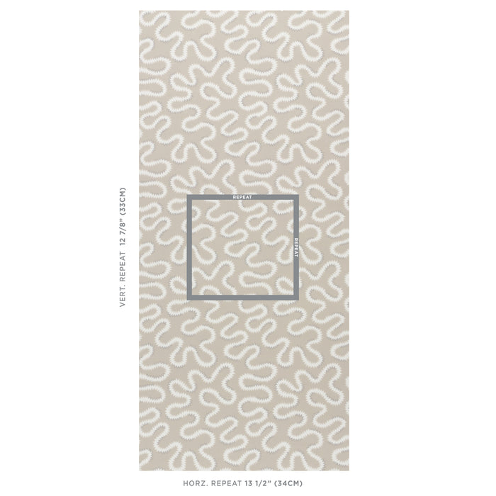 Schumacher Zoelie Natural Wallpaper Sample 5014240