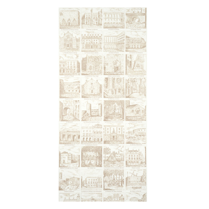 Schumacher Architecturra Ivory Wallpaper 5014271