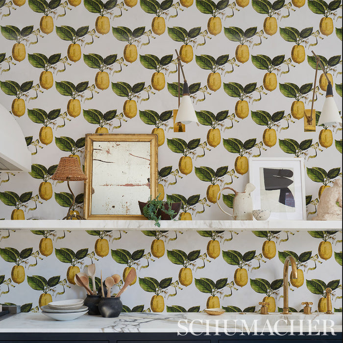 Schumacher Le Citron Ivory Wallpaper 5014280