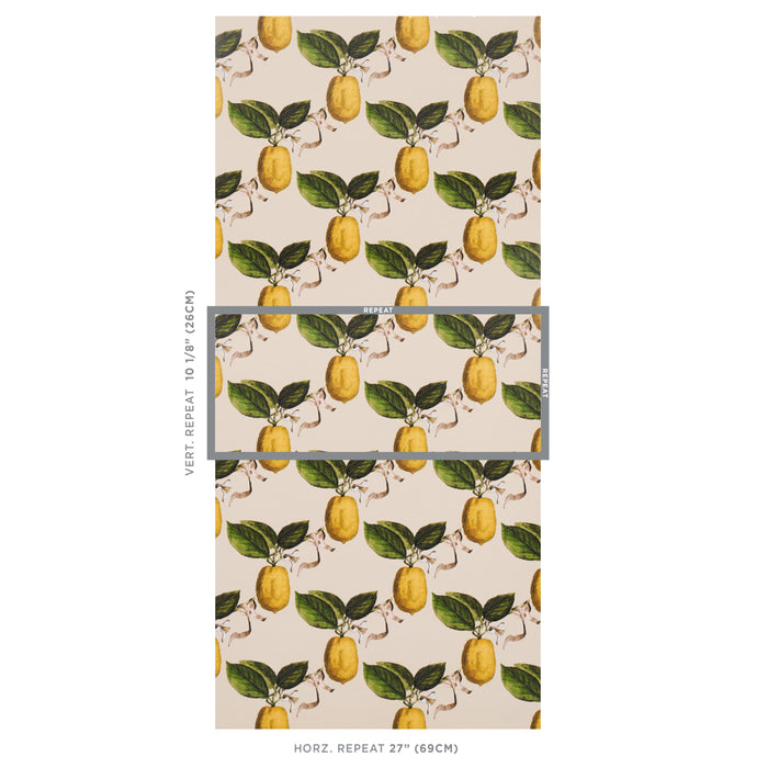 Schumacher Le Citron Natural Wallpaper 5014282