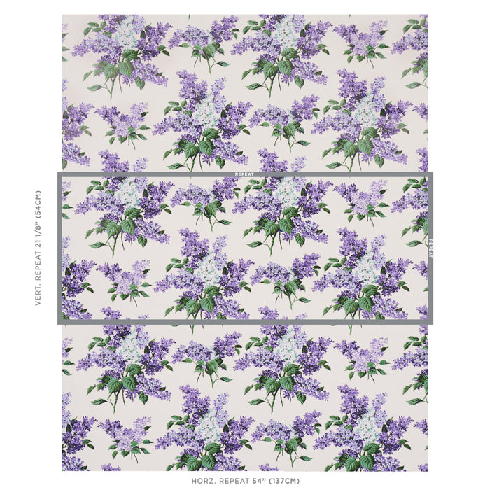 Schumacher Proust's Lilacs Purple Wallpaper 5014310