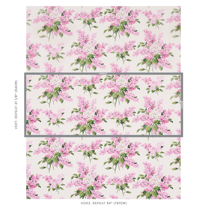 Schumacher Proust's Lilacs Pink Wallpaper 5014312