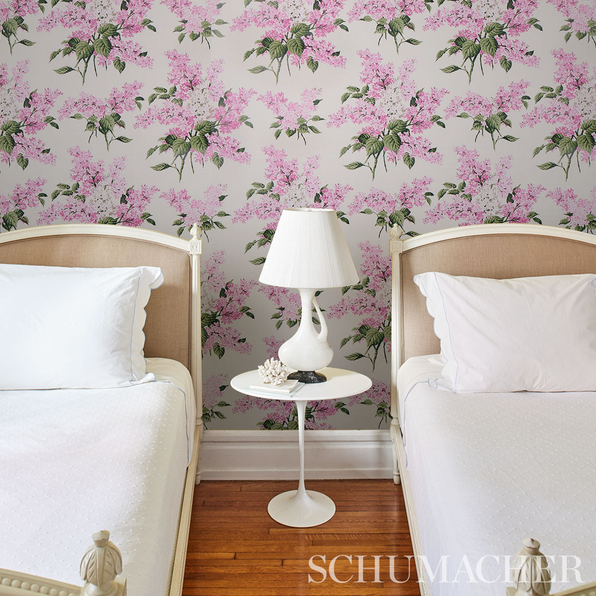 Schumacher Proust's Lilacs Pink Wallpaper 5014312