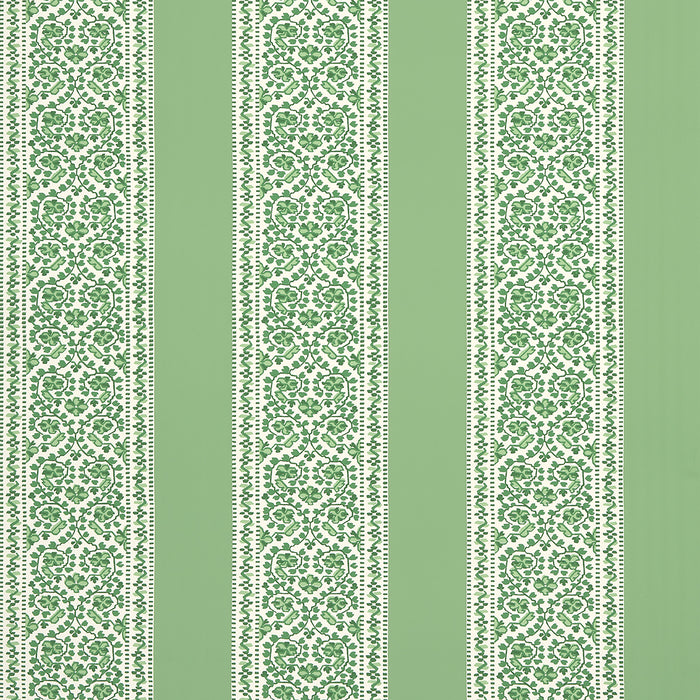 Schumacher Jasmine Leaf Green Wallpaper Sample 5014341