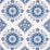 Schumacher Montecito Medallion Indigo Wallpaper 5014360