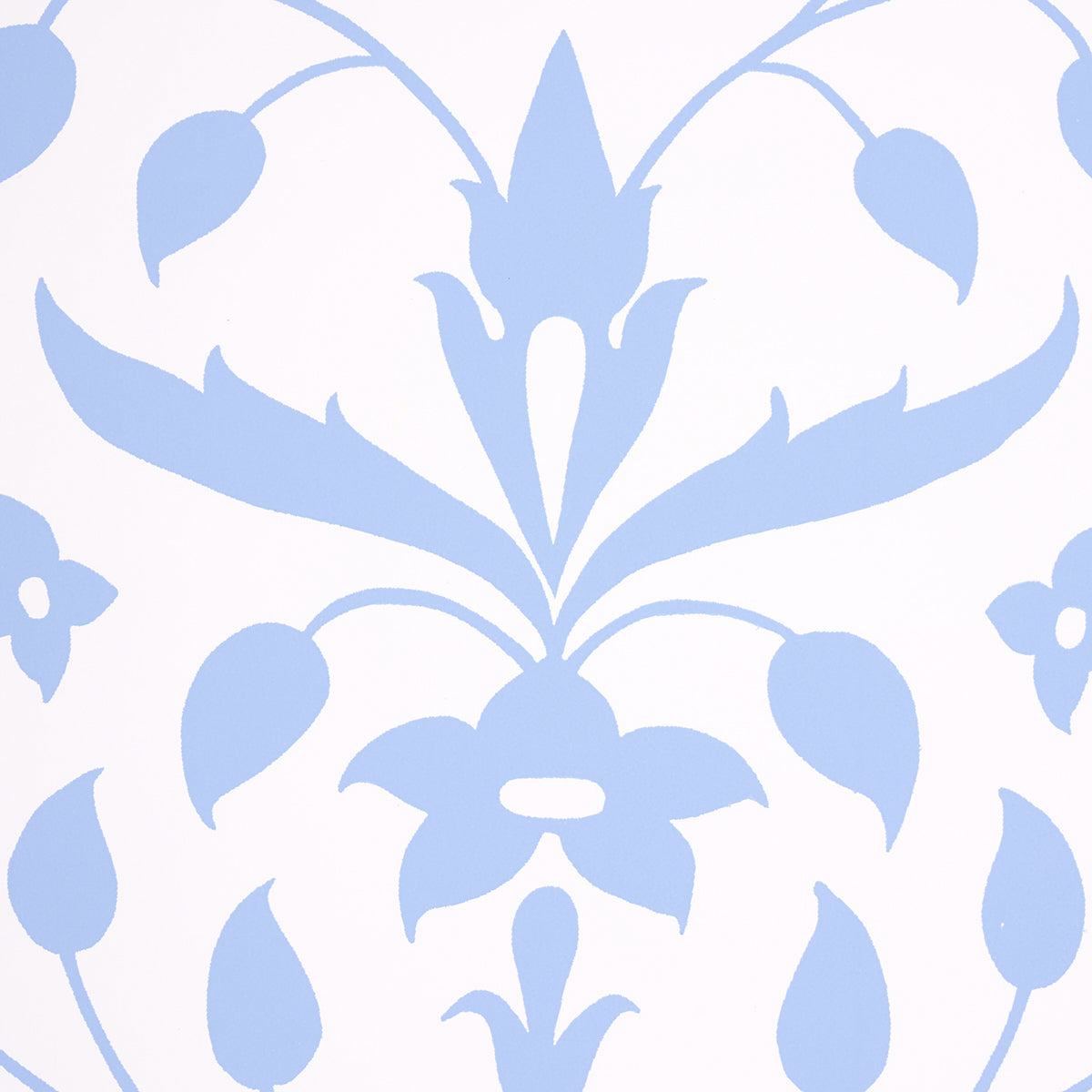 Schumacher Jaipur Mughal Flower Blue Wallpaper 5014460