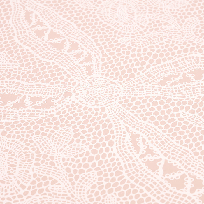 Schumacher Cosette Lace Blush Wallpaper 5014720