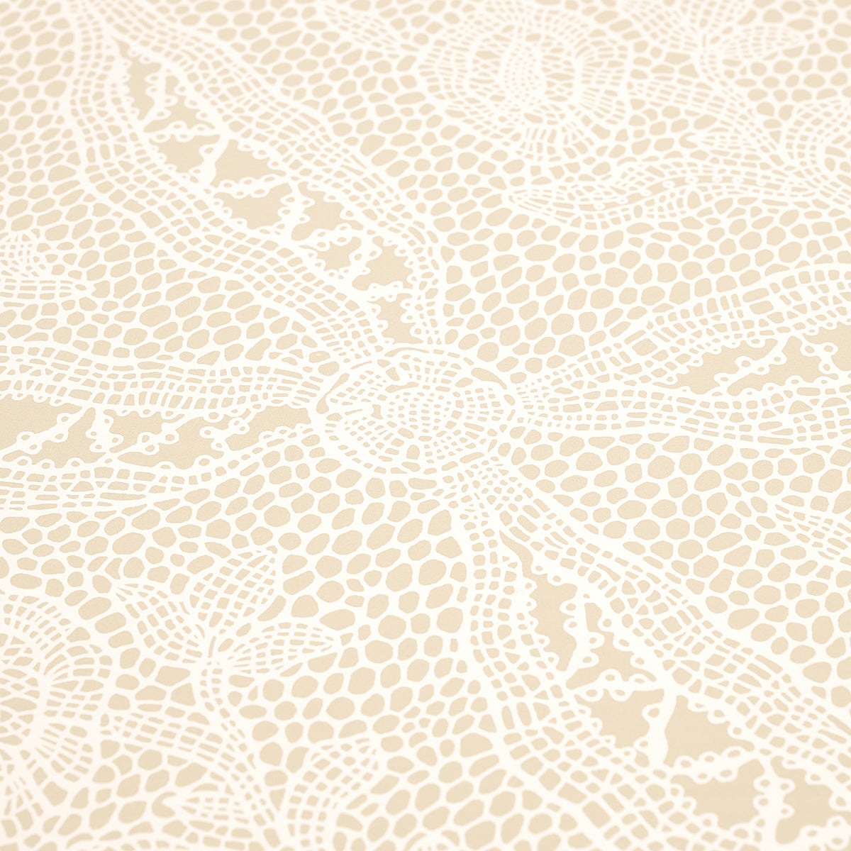 Schumacher Cosette Lace Sand Wallpaper 5014721