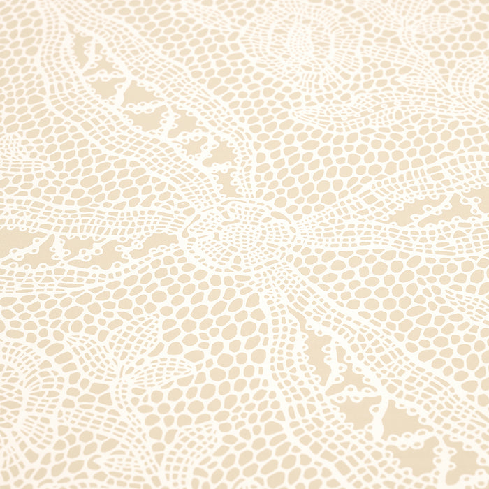 Schumacher Cosette Lace Sand Wallpaper 5014721