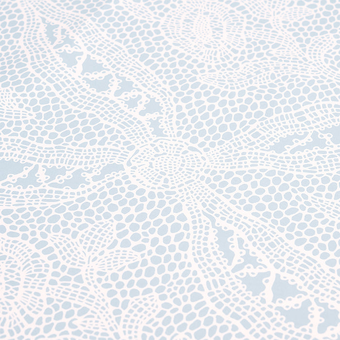 Schumacher Cosette Lace Cornflower Wallpaper 5014722