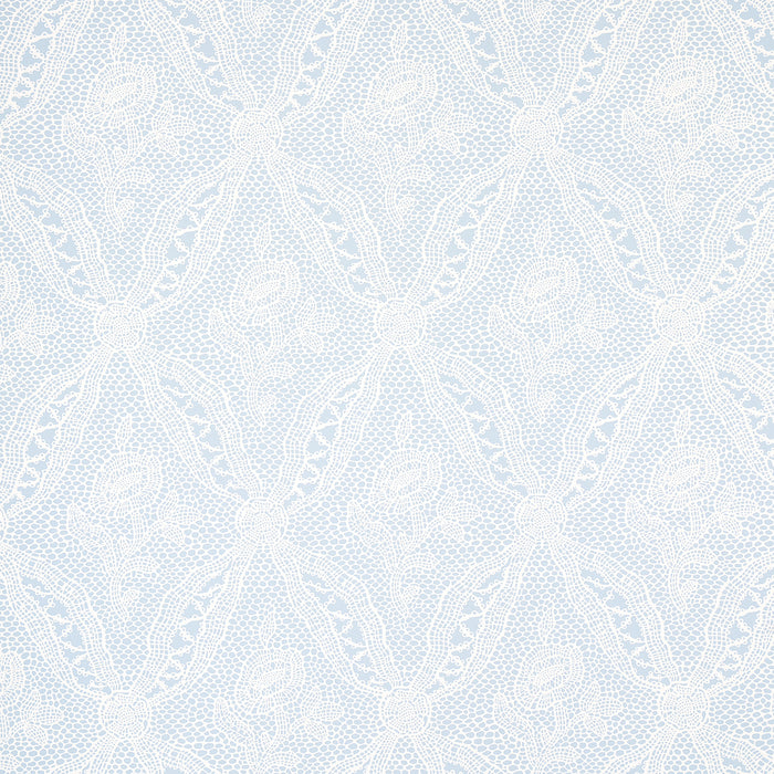 Schumacher Cosette Lace Cornflower Wallpaper 5014722