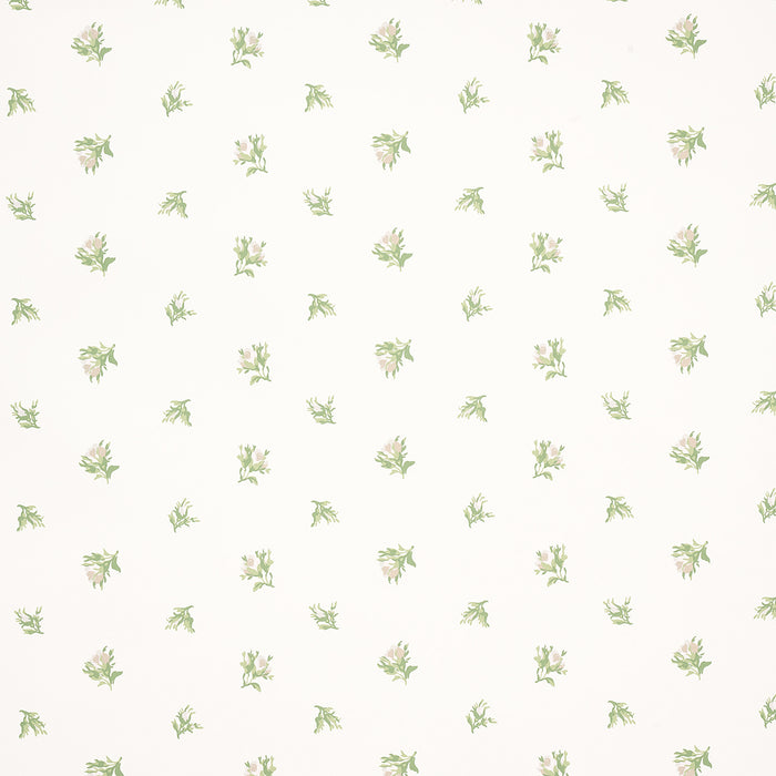 Schumacher Margie Floral Gris Wallpaper Sample 5014741