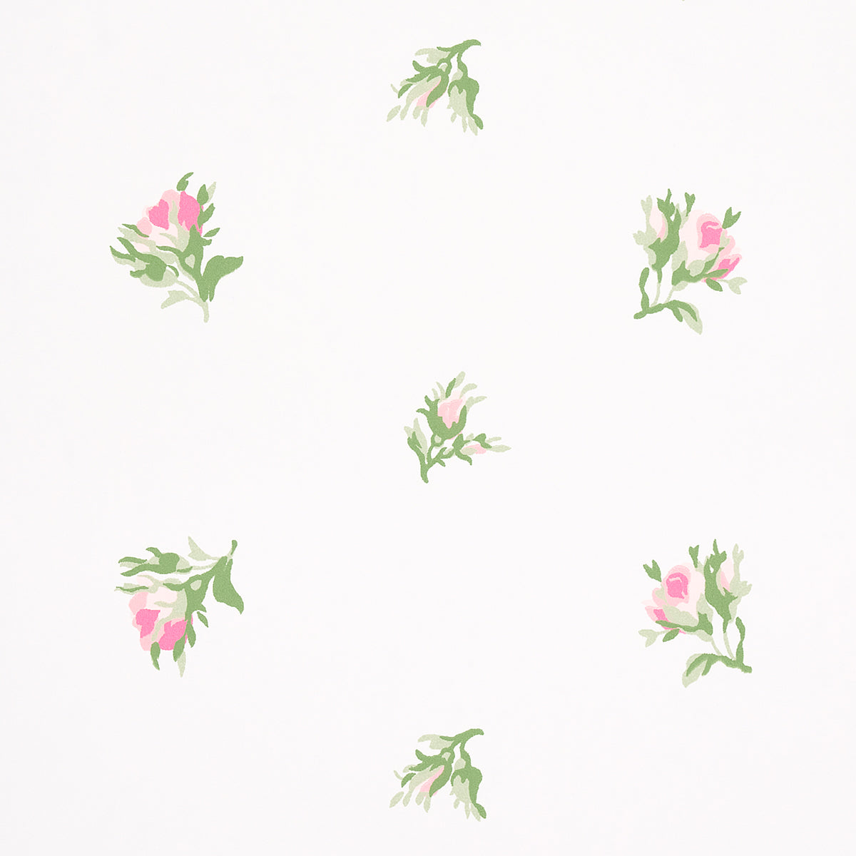 Schumacher Margie Floral Rose Wallpaper Sample 5014742