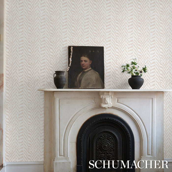 Schumacher Quincy Natural Wallpaper 5014750