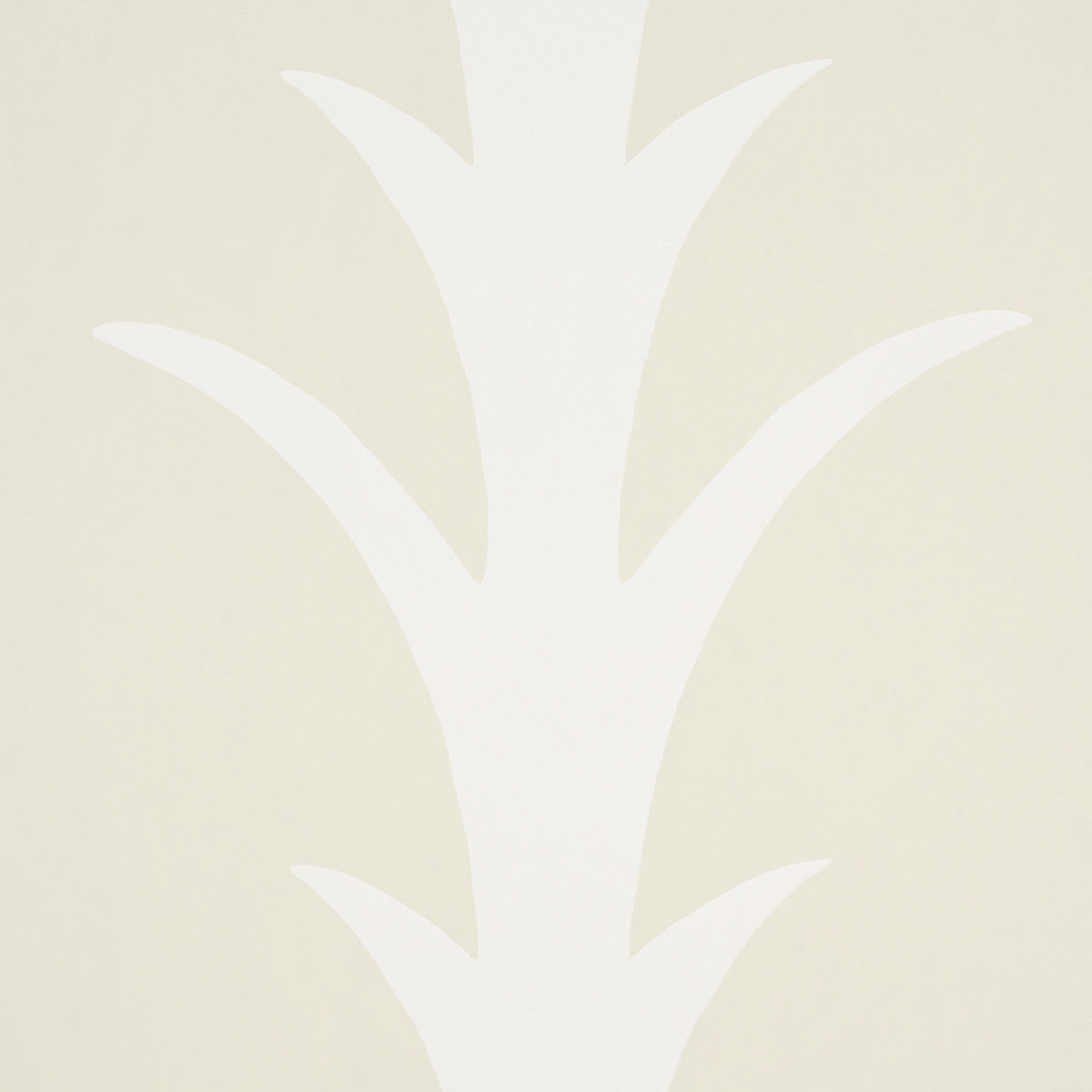 Schumacher Acanthus Stripe Ivory On Neutral Wallpaper 5014771