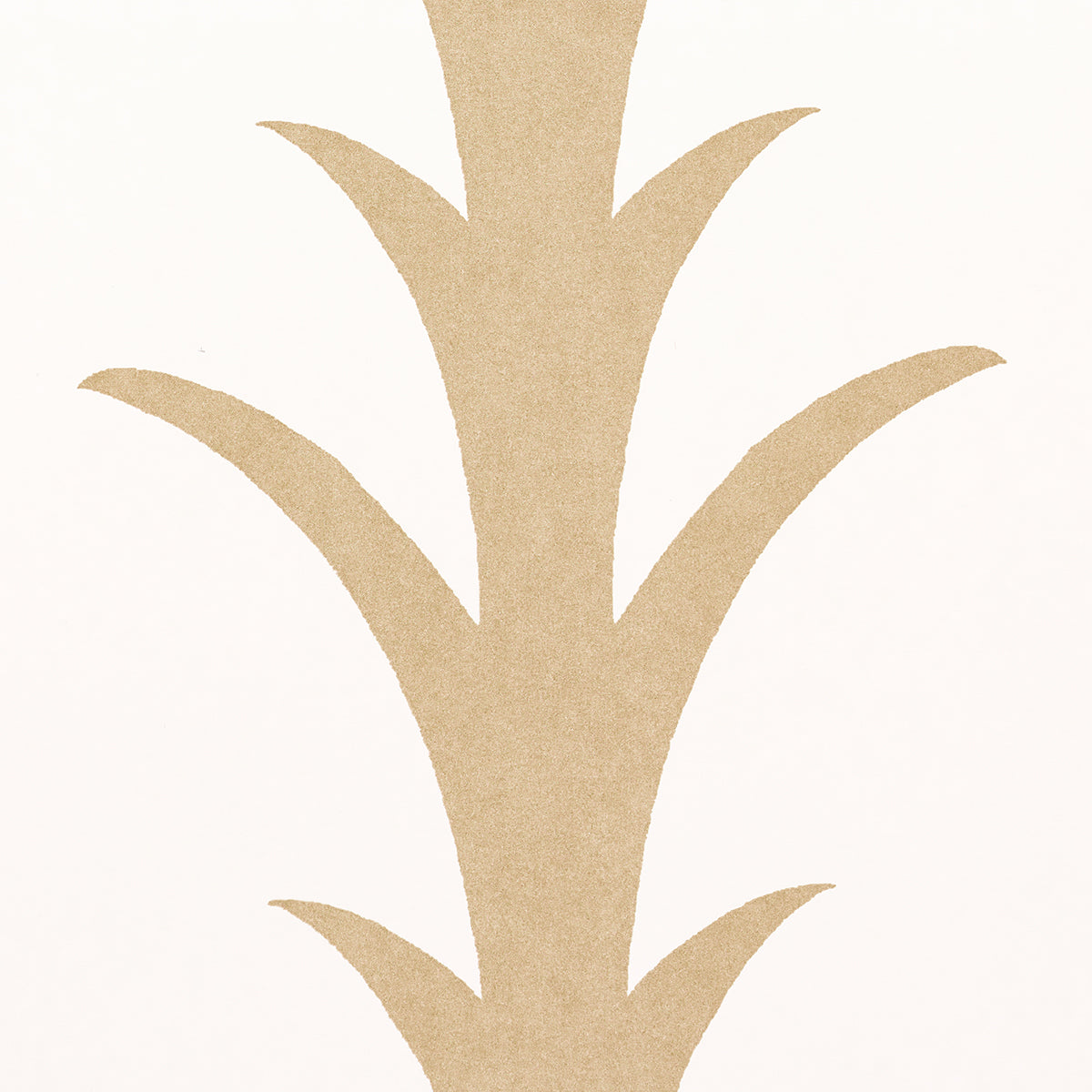 Schumacher Acanthus Stripe Gold On Ivory Wallpaper 5014772