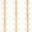 Schumacher Acanthus Stripe Gold On Ivory Wallpaper 5014772