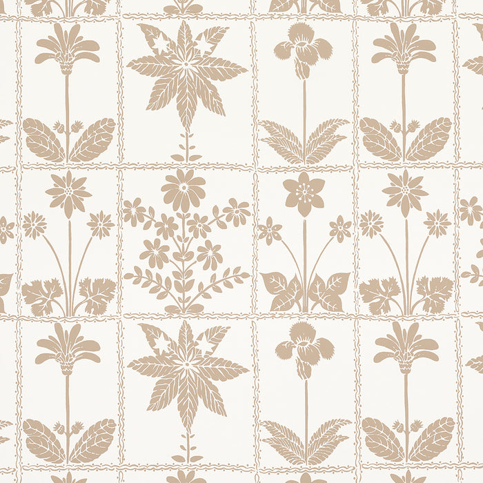 Schumacher Georgia Wildflowers Neutral Wallpaper 5014821