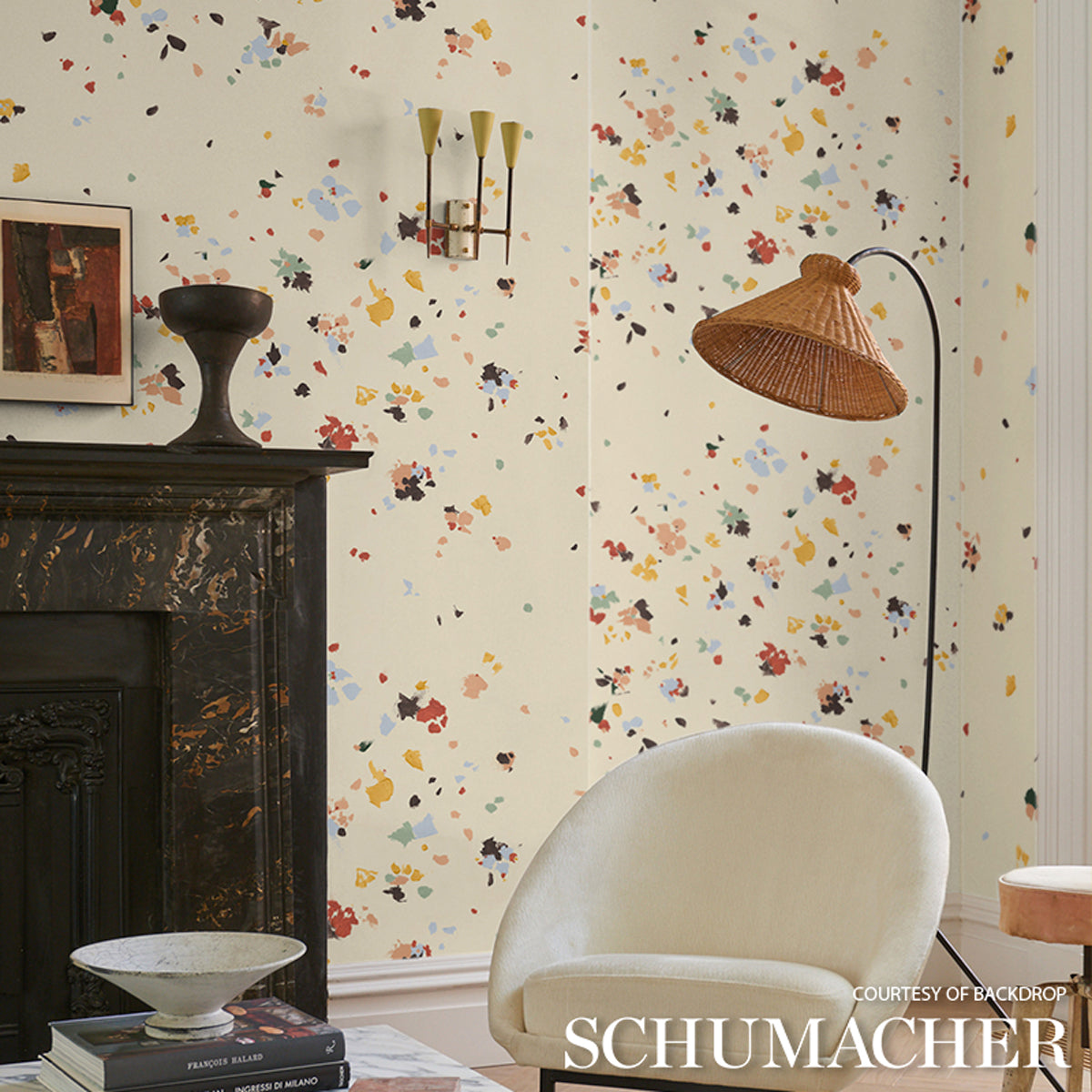 Schumacher Fairfarren Warm Multi Wallpaper 5014882