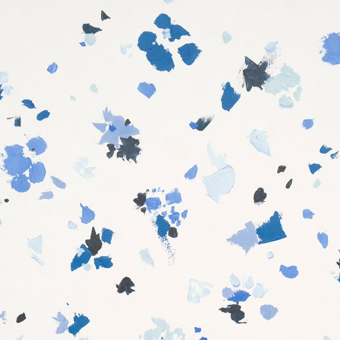 Schumacher Fairfarren Clean Blue Wallpaper Sample 5014884