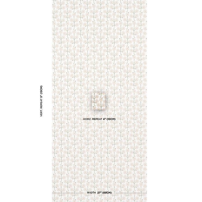 Schumacher Gardenia Flax Wallpaper 5014920