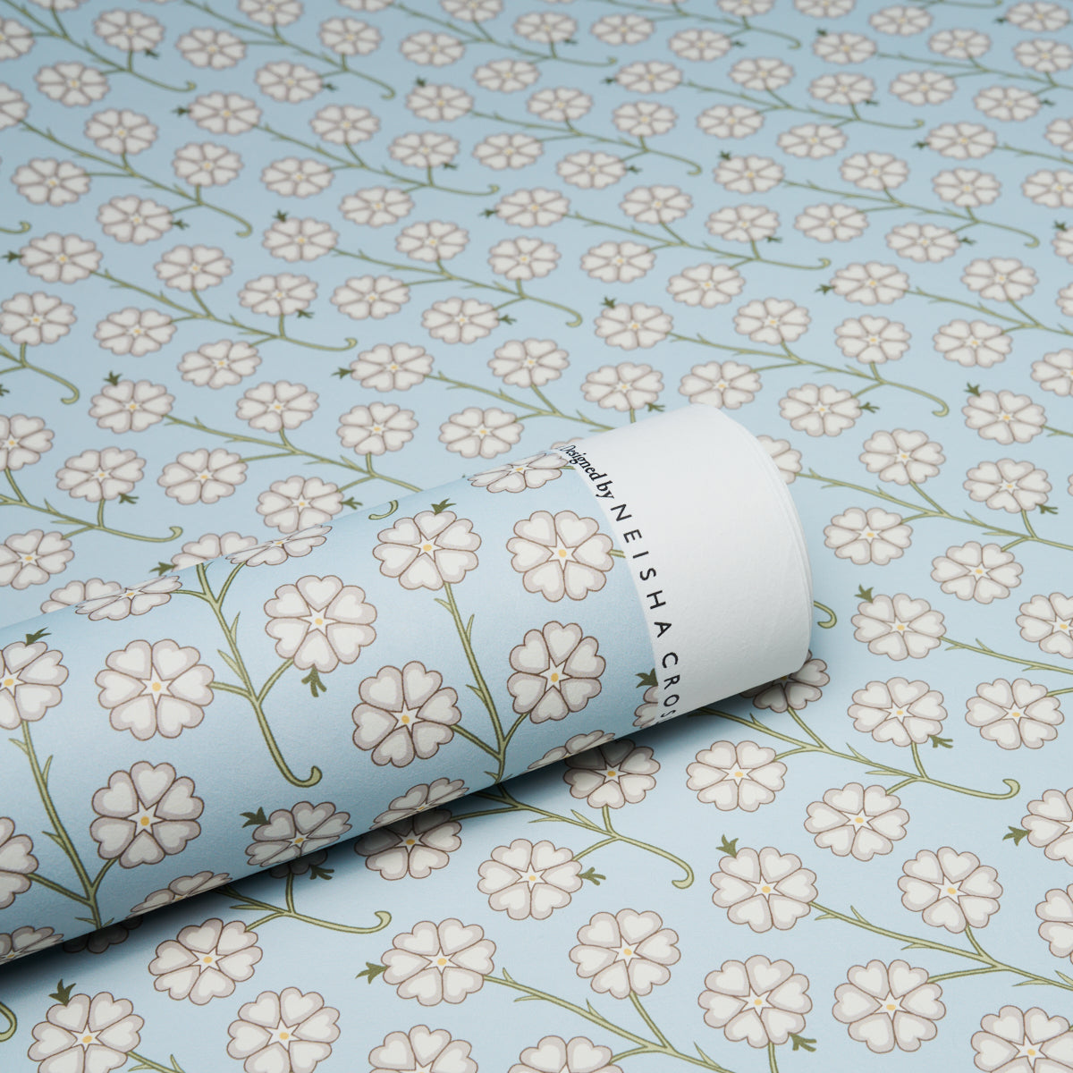 Schumacher Gardenia Egg Blue Wallpaper 5014921