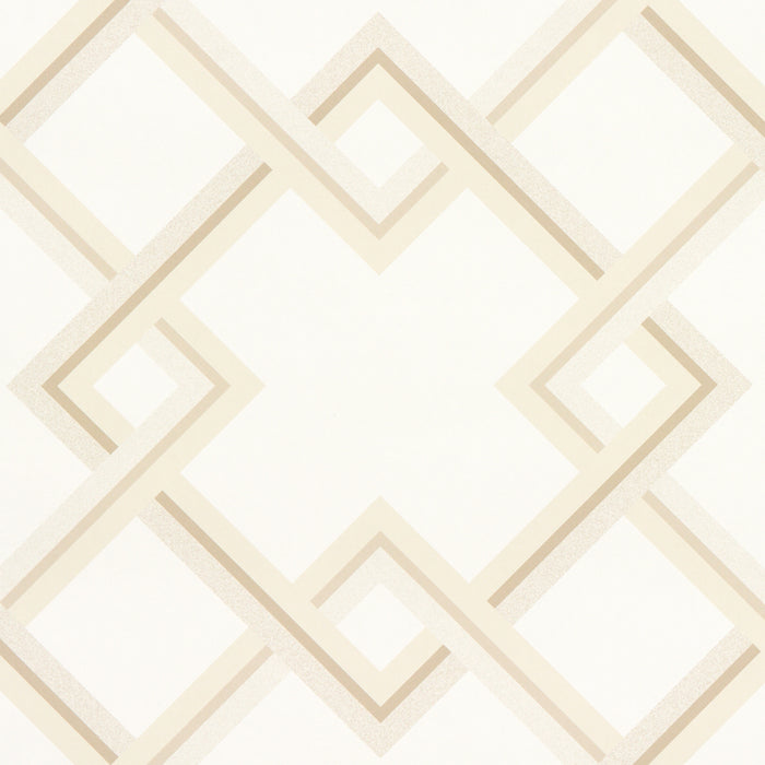 Schumacher Mah Jong Light Ivory Wallpaper 5014930