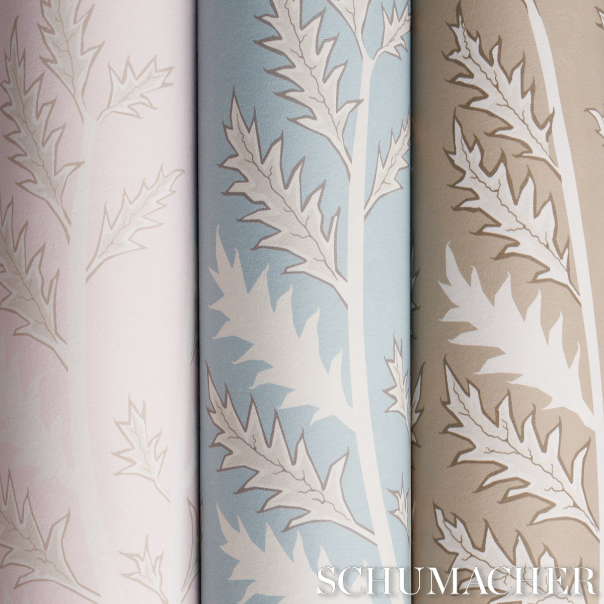 Schumacher Thistle Mineral Wallpaper Sample 5014950