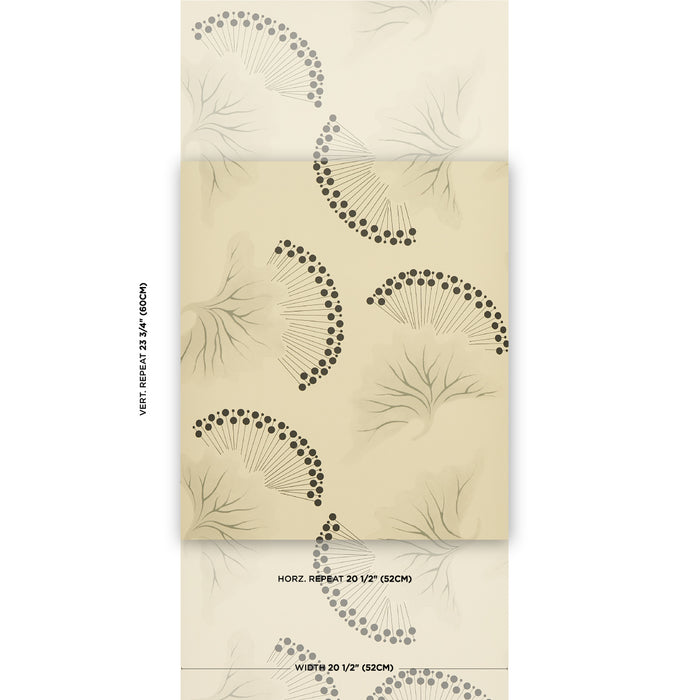 Schumacher Anemone Black & White Wallpaper 5014970