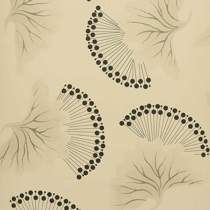 Schumacher Anemone Black & White Wallpaper 5014970