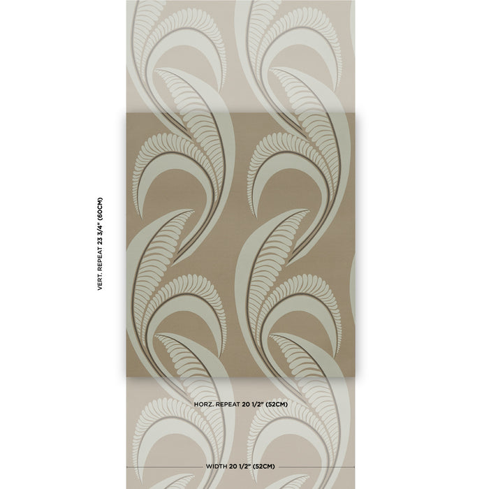 Schumacher Banana Leaf Tobacco Wallpaper 5014980