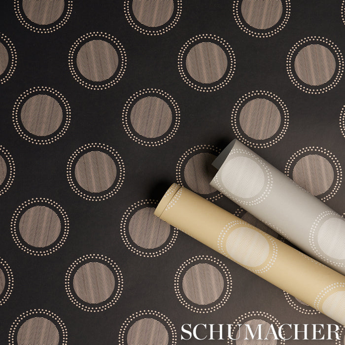 Schumacher Watermark Powder Grey Wallpaper Sample 5015010