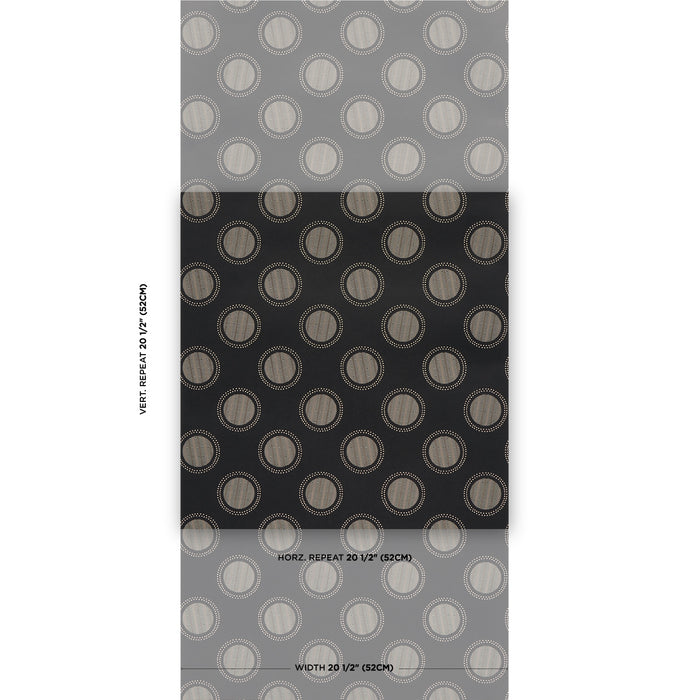 Schumacher Watermark Black & White Wallpaper 5015012