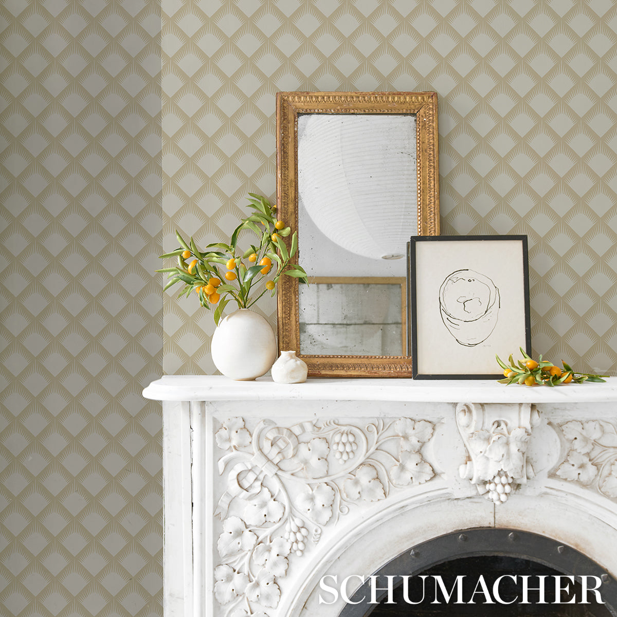 Schumacher Maize Soft Gold Wallpaper 5015041