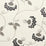 Schumacher Merlin Black & Cream Wallpaper Sample 5015050