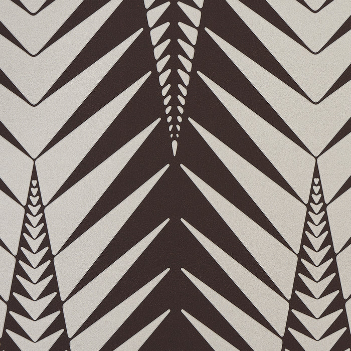 Schumacher Zebra Brown Silver Wallpaper 5015061