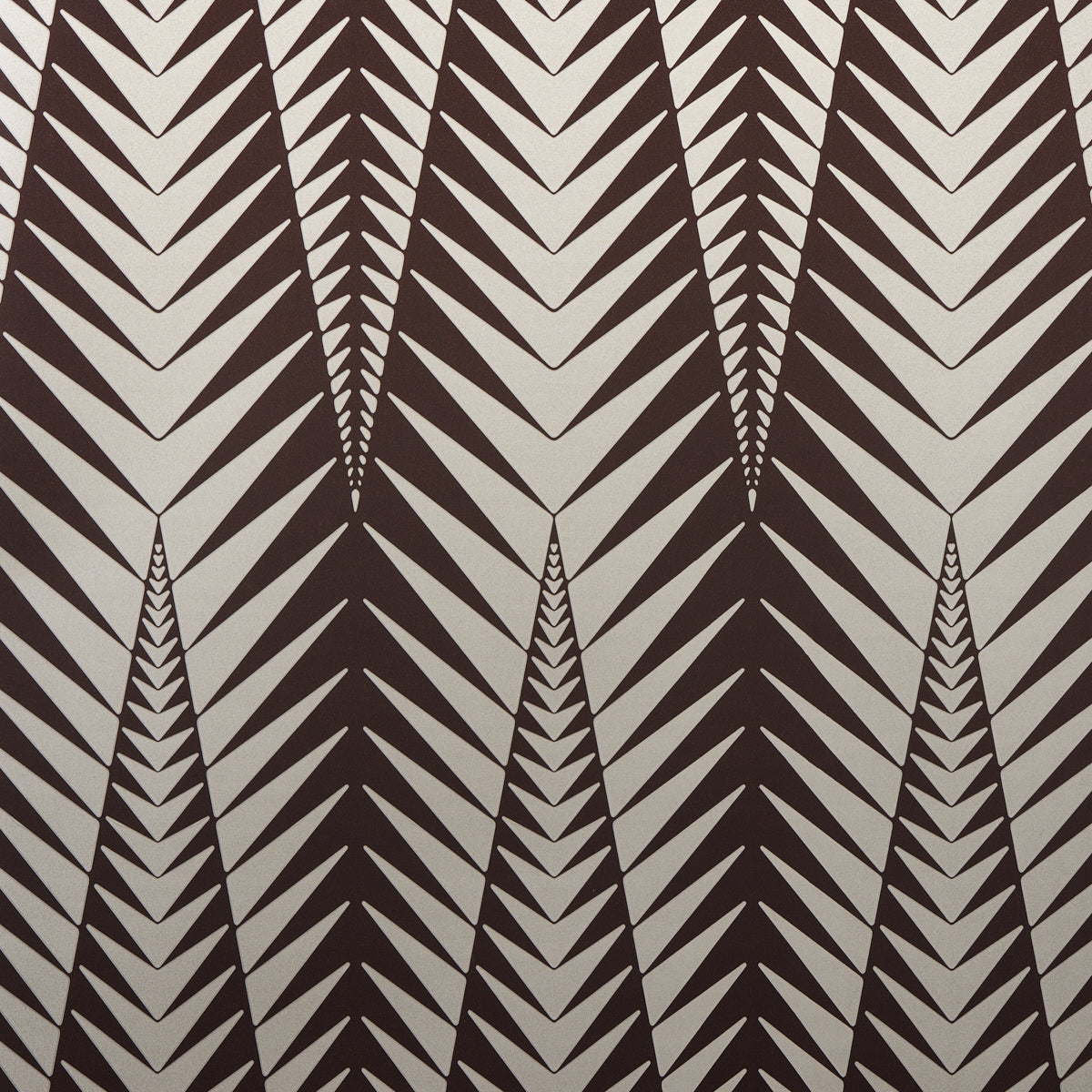 Schumacher Zebra Brown Silver Wallpaper Sample 5015061