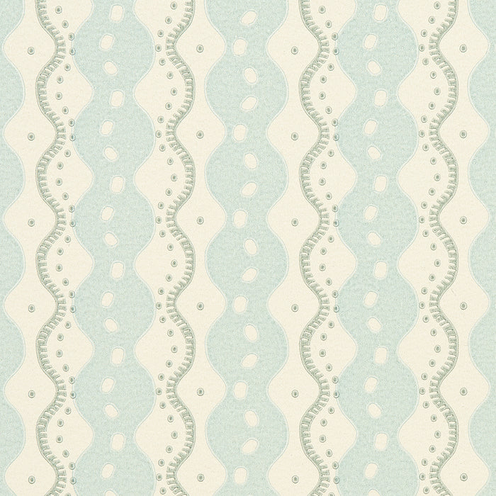 Schumacher Centipede Stripe Icing Blue Wallpaper 5015070