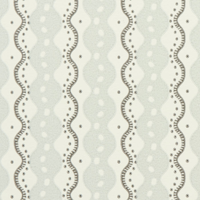 Schumacher Centipede Stripe Pumice Wallpaper 5015071