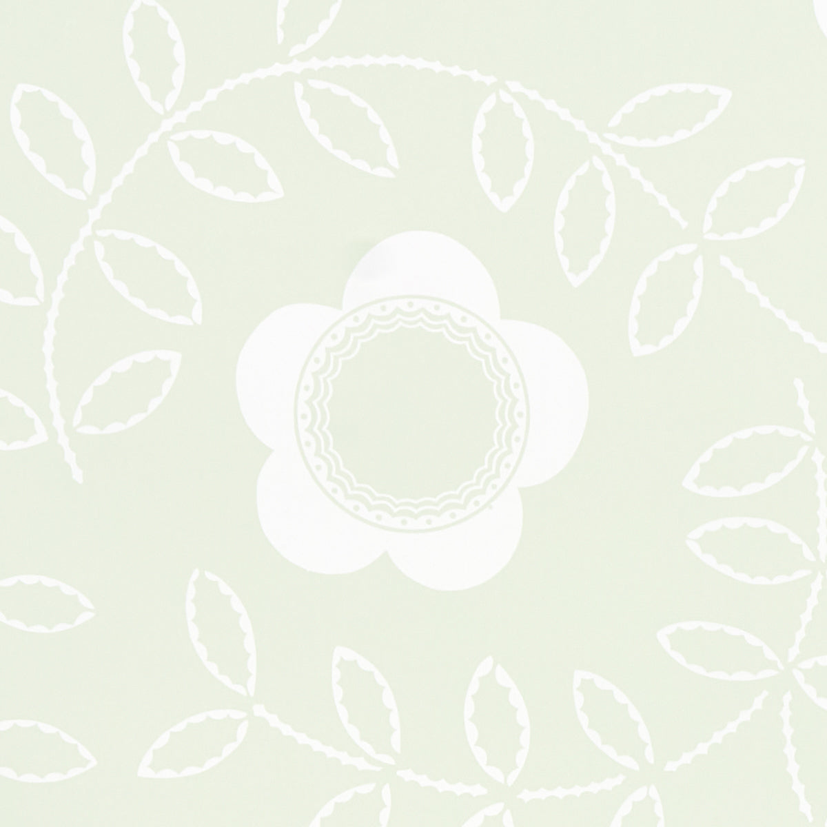 Schumacher Tudor Rose Pistachio Wallpaper 5015101