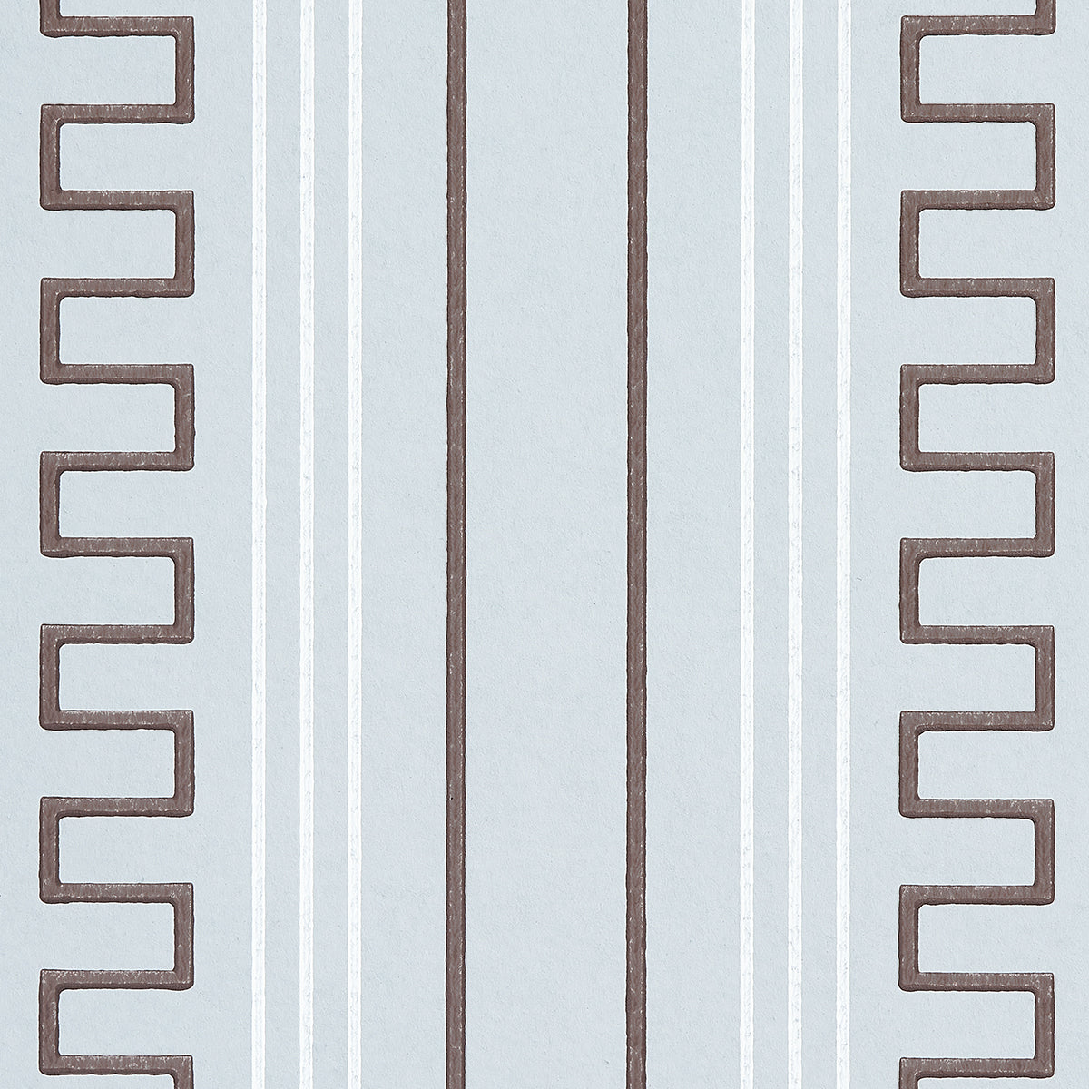 Schumacher Greco Stripe Sky Wallpaper 5015140